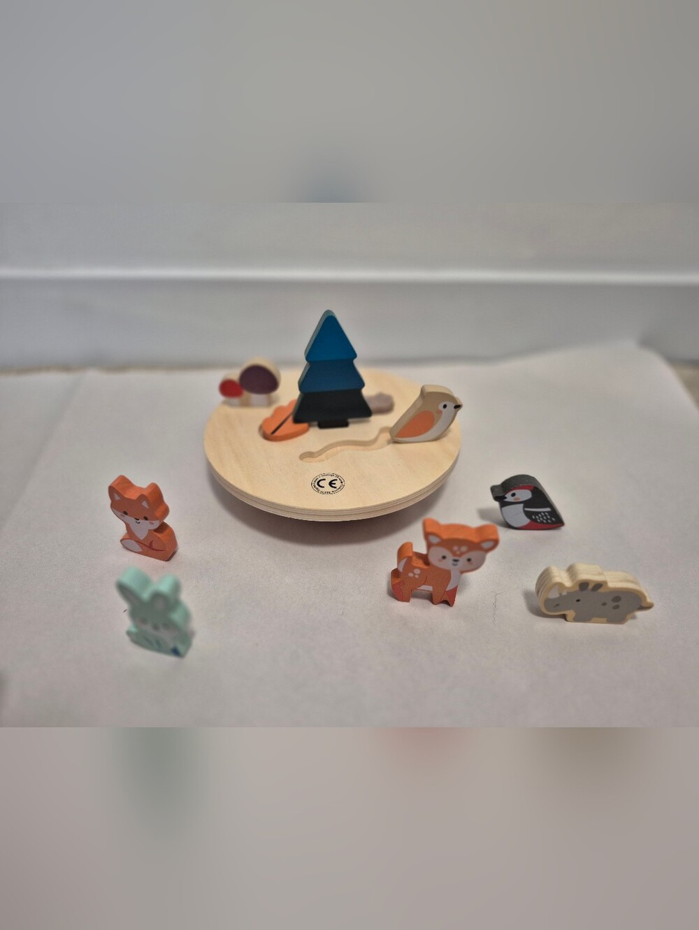 Jarod Wooden Forest Animal Balance Toy With Cute Critters - Picture 2 of 3
